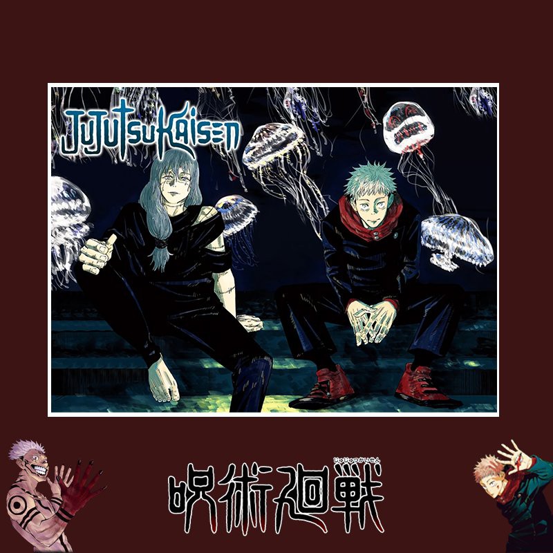 Tấm Poster Anime cao cấp giấy 260gsm JUJUST KAISEN CHÚ THUẬT HỒI CHIẾN ver BÌA MANGA ảnh đẹp nhiều mẫu anime chibi