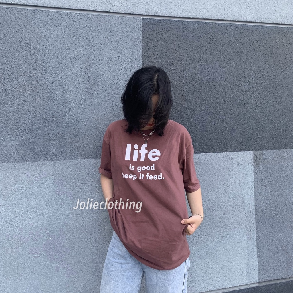 Áo thun nam nữ tay ngắn, dáng unisex chất liệu cotton form rộng nhiều màu in chữ