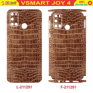Dán lưng Skin 3D VSMART JOY 4 - Vân Da