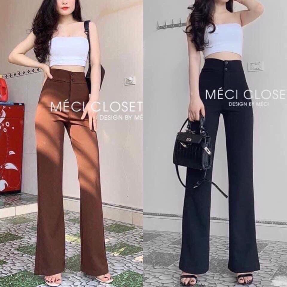 Quần ống loe lưng cao ống rộng MSHT | BigBuy360 - bigbuy360.vn