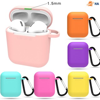 【Tặng móc treo】Ốp Airpods Silicon bảo vệ tai nghe AirPods 1 | 2【mẫu mới 2020】