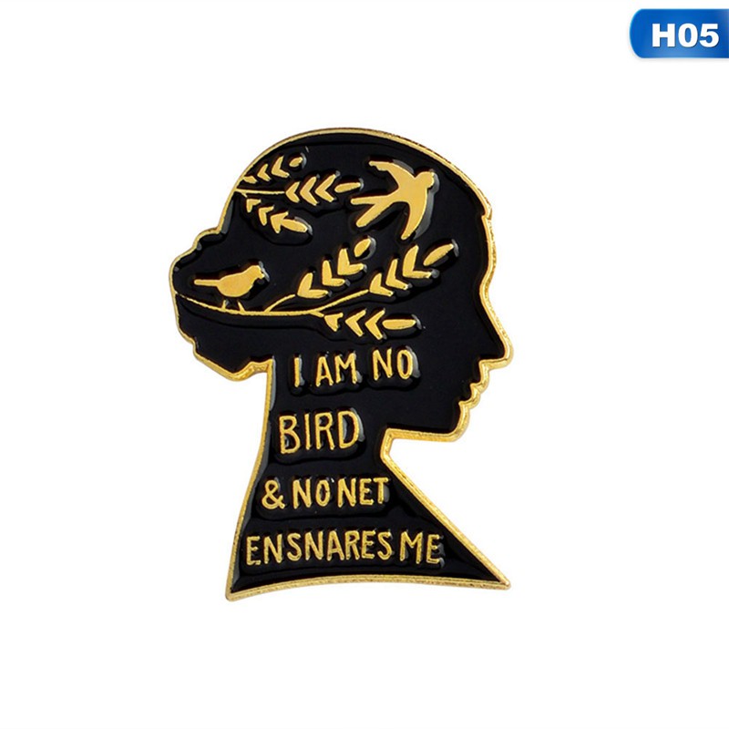 Khuy cài áo hình chữ cái phong cách Gothic dành cho giới trẻ