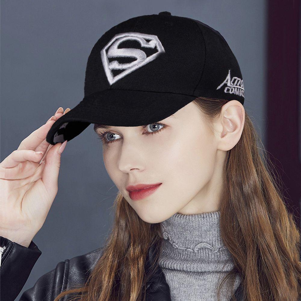 Mũ Lưỡi Trai Cotton Màu Sắc Đơn Giản Thêu Chữ Thời Trang