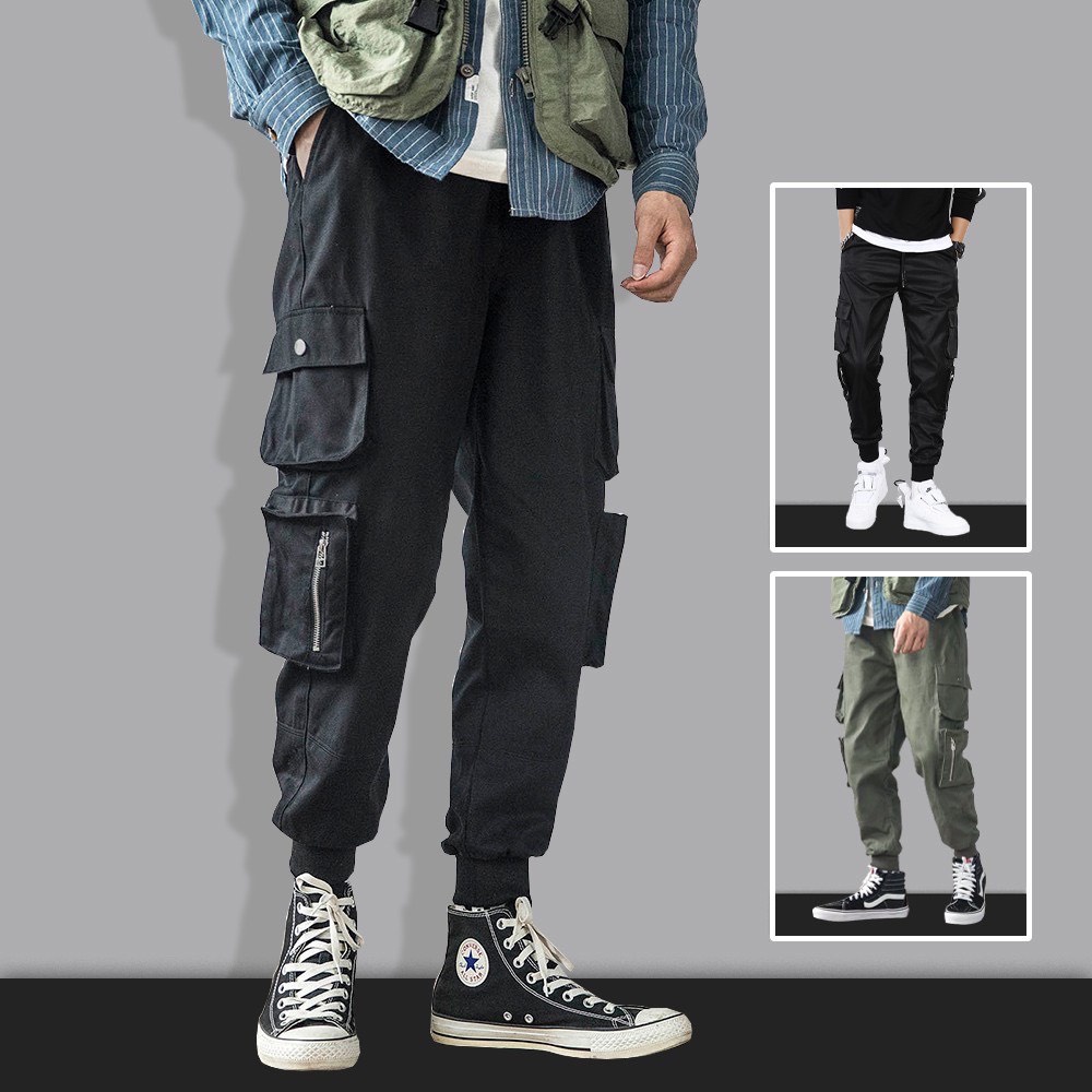 ☼☊﹉Quần Jogger Túi Hộp Chất Liệu Kaki Cao Cấp Phối Khóa MENFASHION 9000027