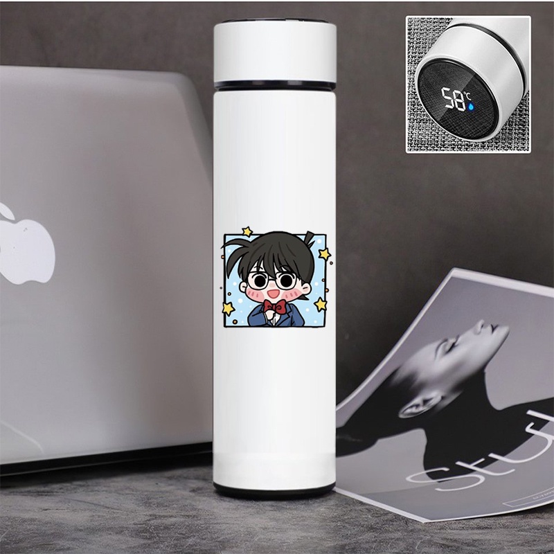 Bình giữ nhiệt đựng nước in hình  CONAN, KAITO KID Thám tử lừng danh tiện lợi xinh xắn anime chibi