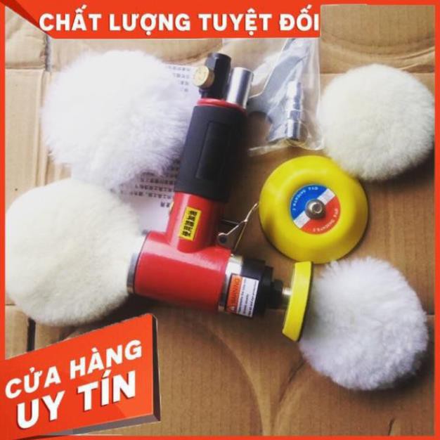 [Hàng xịn] Máy Đánh Bóng Xe Máy mini ( Tặng Bộ Combo 4 Phớt Lông Cừu 3" )