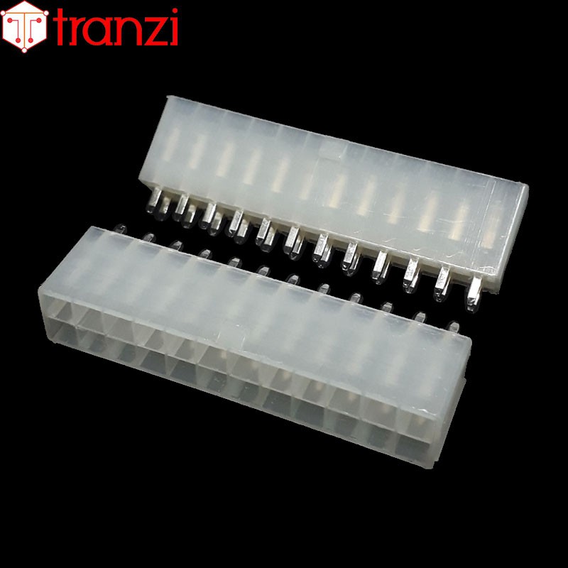 Giắc cắm header 4.2mm 5569 2x12P chân cắm thẳng trắng - túi 1 cái