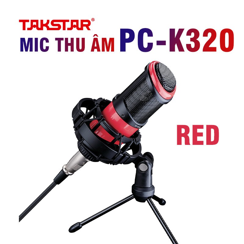 Trọn bộ mic thu âm - Combo livestream chính hãng Takstar, sourd card icon nano, tai nghe, micro pck320, tai nghe ts2260