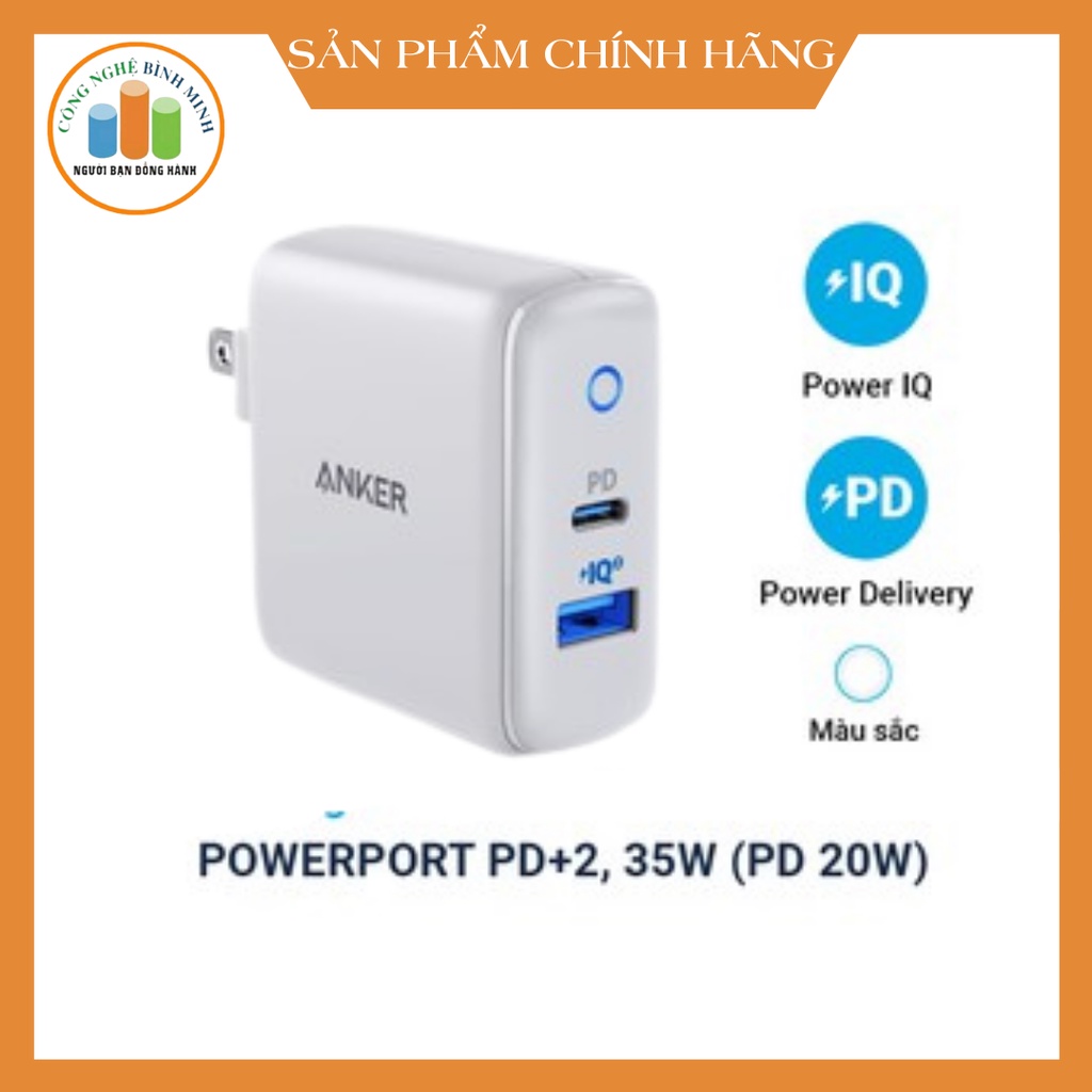 Củ sạc nhanh ANKER A2636 PowerPort PD +2 35W