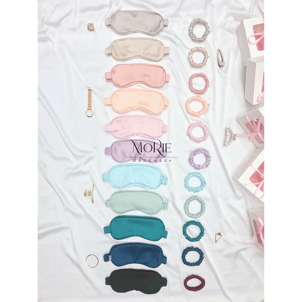 Bịt Mắt Ngủ 100% Lụa Mulberry Ngăn Ngừa Nếp Nhăn Mắt Chống Lão Hóa Cao Cấp | Mulberry Silk Eye Mask