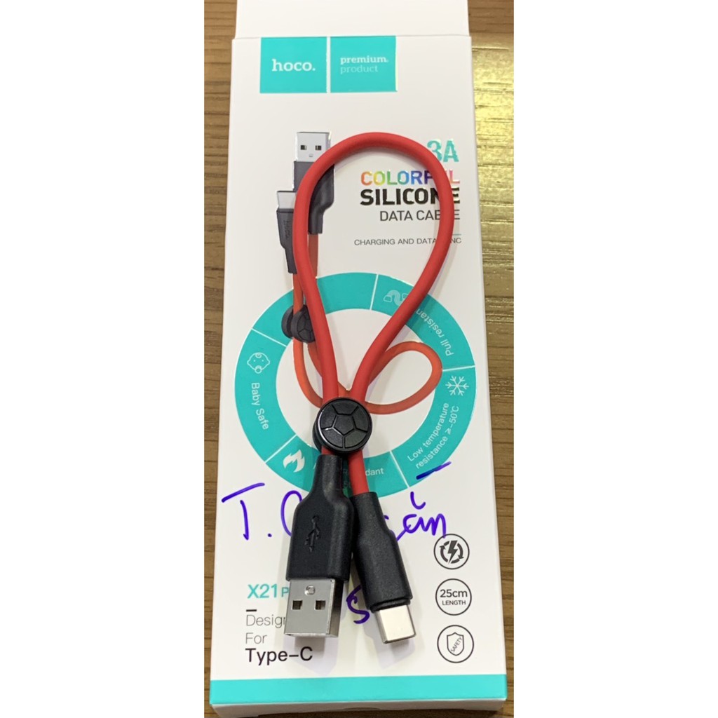 Cáp sạc nhanh X21 Plus Type-C 0.25m