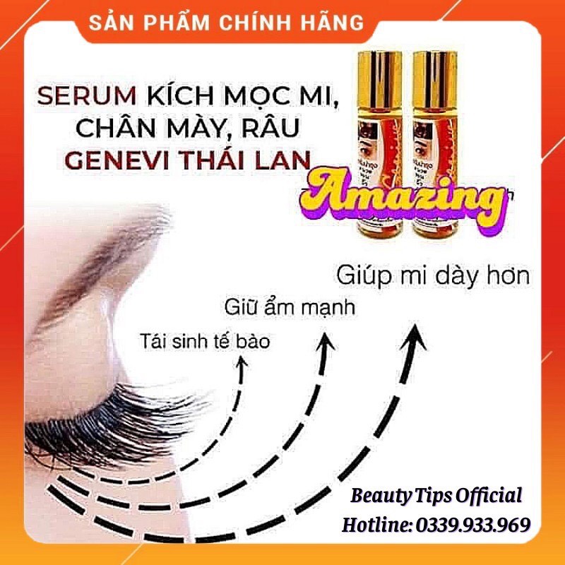 Serum Mọc Dày Mi, Lông Mày, Râu Genive