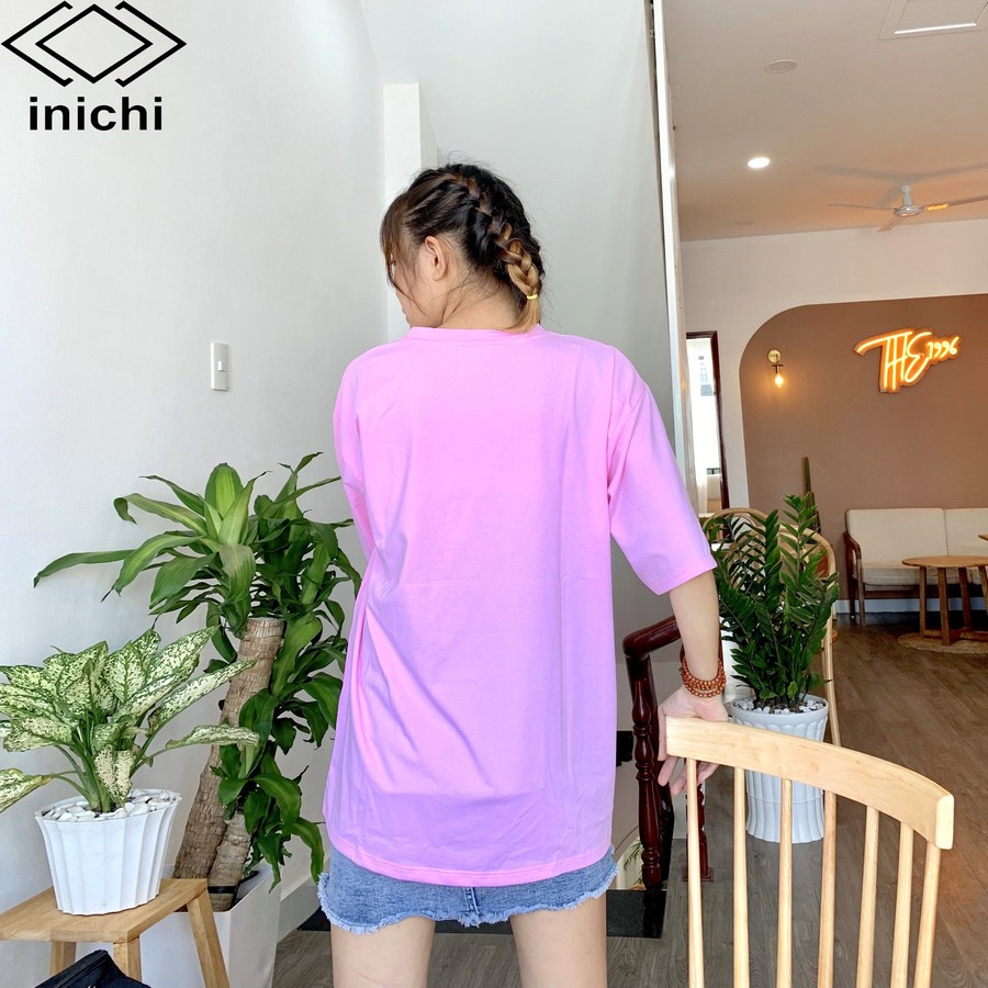 Áo thun tay lỡ INICHI A586 form rộng oversize nữ