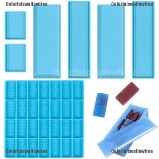 Khuôn Silicone làm Domino nhiều màu sắc