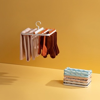 Móc phơi quần áo 24 kẹp - Móc tròn phơi đồ lót gập gọn - Ảnh thật shop chụp