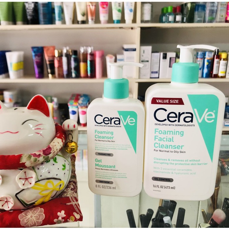 Sữa Rửa Mặt Cerave Renewing SA Cleanser Sạch Sâu Giảm Mụn