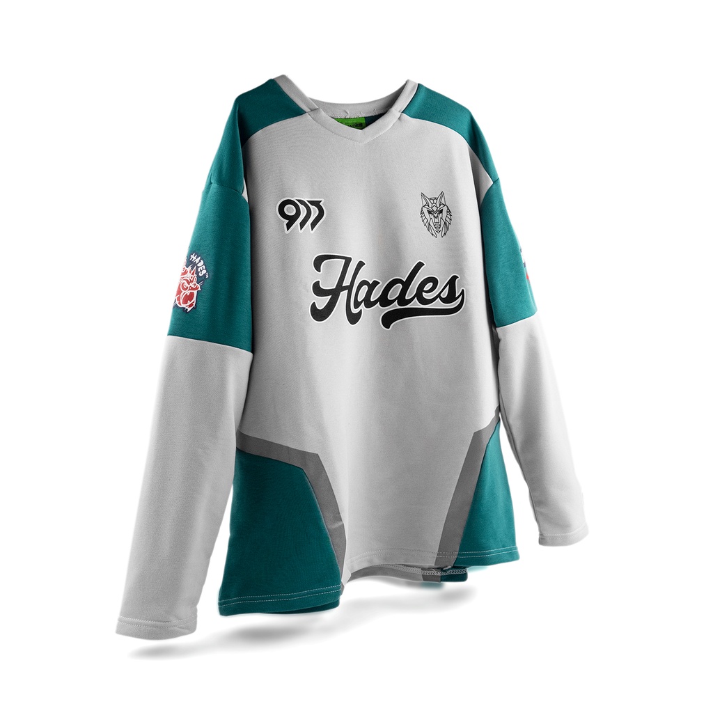 Áo Thun Tay Dài Unisex HOCKEY Vải Nỉ Chân Cua HADES Brand Chính Hãng