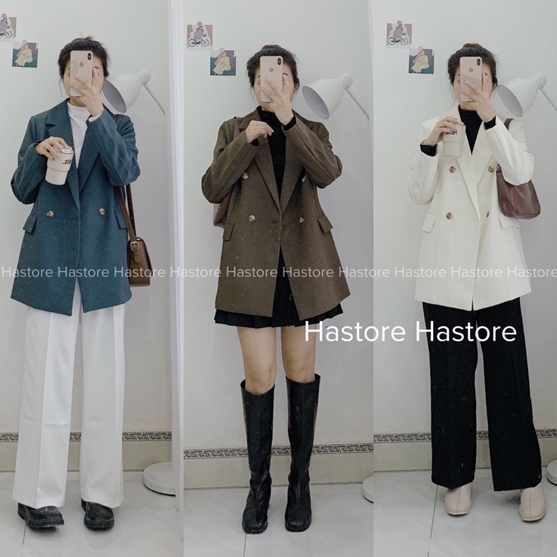 Blazer 2 lớp độn vai bouling chất siêu đẹp ( ảnh tự chụp )