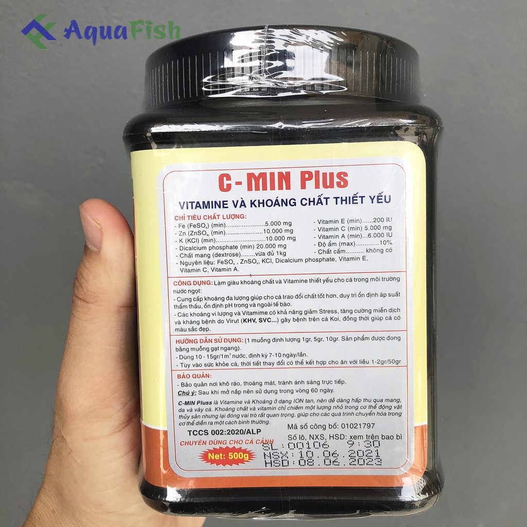 Thực Phẩm Bổ Sung Vitamin Và Khoáng Chất Thiết Yếu Cho Cá Koi C Min Plus Hộp 500g