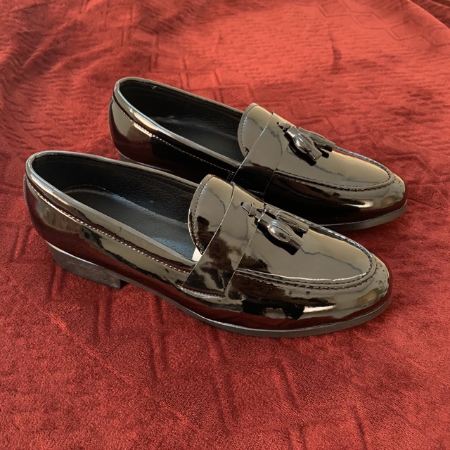 Giầy lười mọi da bóng chuông bóng trơn ( chuông bóng trơn )
