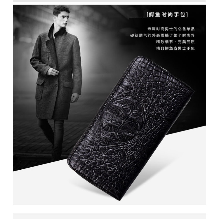 Túi xách cặp da công sở T85 39x28x8cm dập vân cá sấu tặng ví dài (Nâu-Đen) | BigBuy360 - bigbuy360.vn