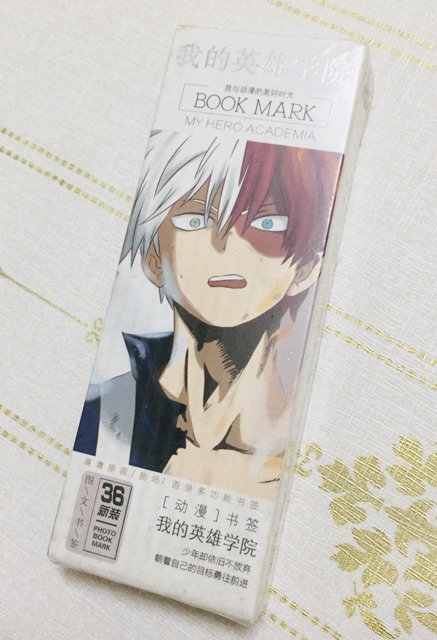Bookmark anime my hero 36 tấm khác nhau, đánh dấu trang anime my hero