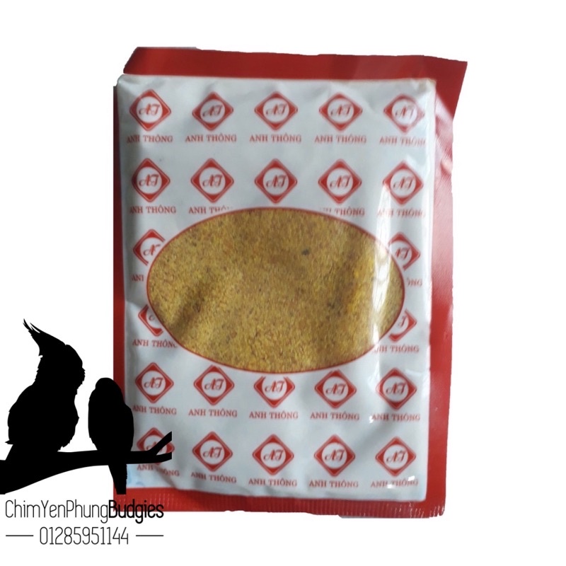 Combo 10 Gói Thức Ăn Chim Vành Khuyên Anh Thông 50g - Cám Chim Khoen