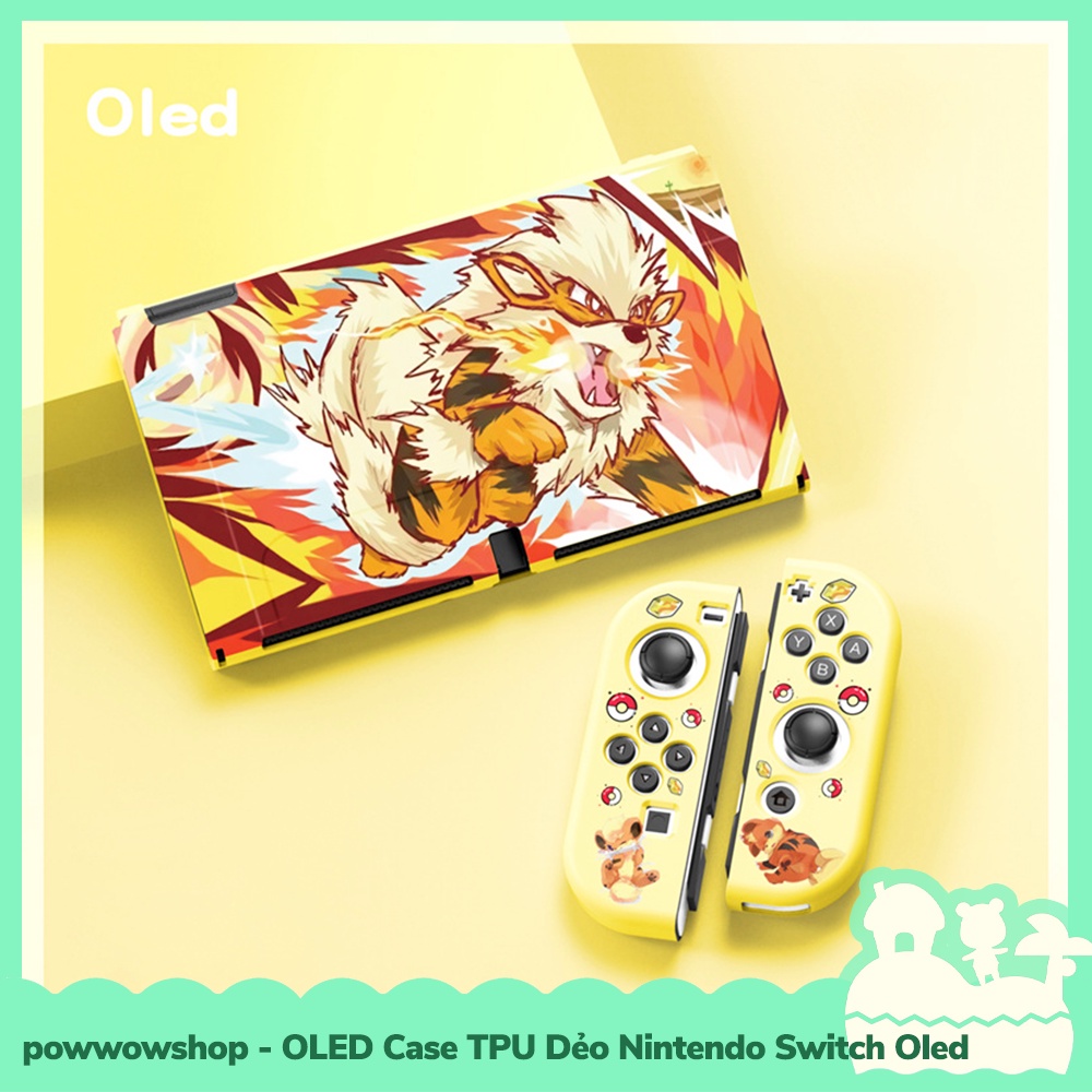 [Sẵn VN - Hỏa Tốc] OLED Phụ Kiện Case Ốp TPU Dẻo Cho Máy Game Nintendo Switch OLED Anime Manga Zelda Kirby