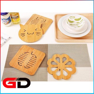 miếng lót nồi gỗ cách nhiệt