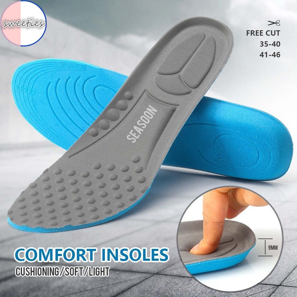 1 cặp đế lót giày thể thao thoáng khí thấm hút mồ hôi cho nam