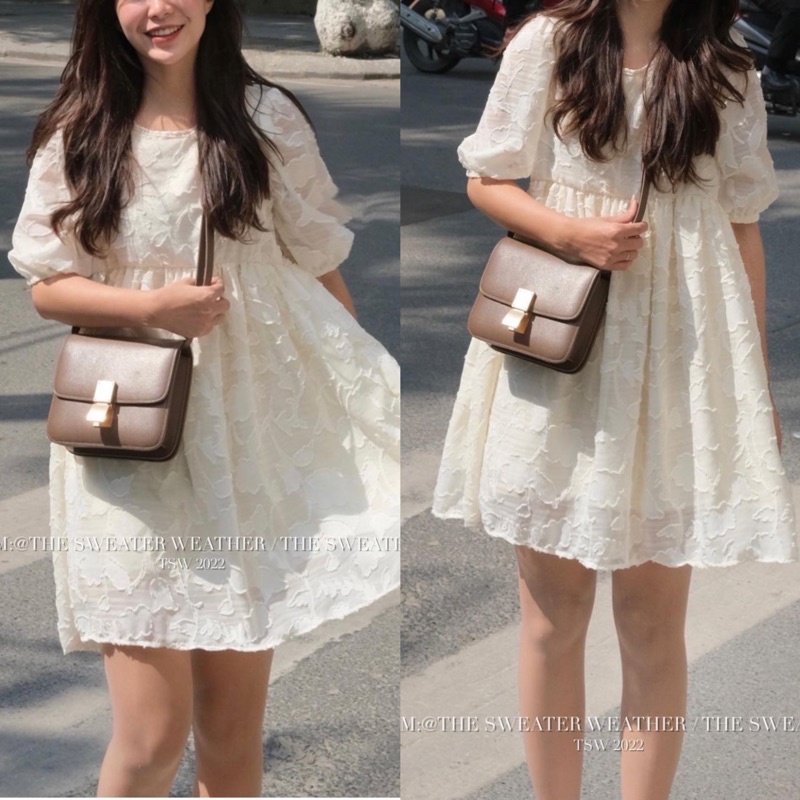 [Ảmh thật/Video]Đầm VOAN JISOOO SANG CHẢNH HOẠ TIẾT VOAN HOA CÔNG CHÚA | BigBuy360 - bigbuy360.vn