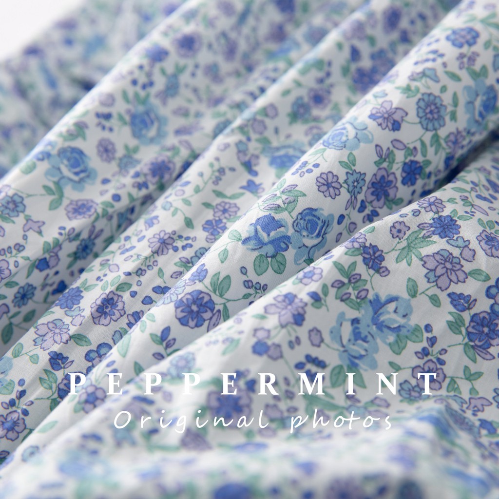 Đầm hoa tay ngắn dáng rộng phong cách thời trang hàn quốc 43000