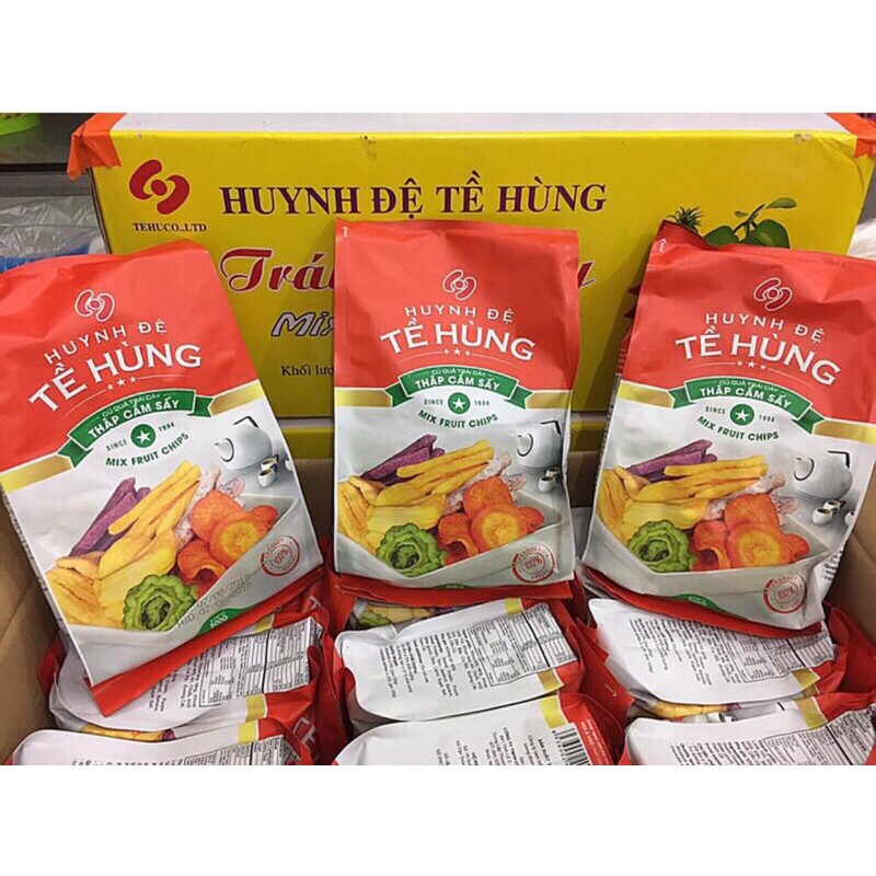 500gr Hoa quả sấy (Trái cây sấy) Huynh Đệ Tề Hùng