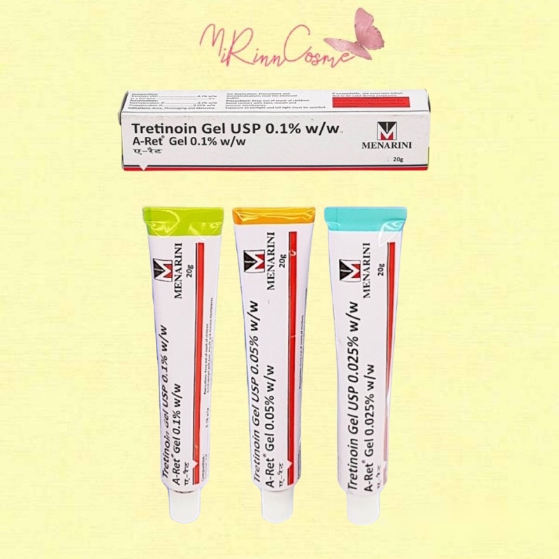 Tretinoin Aret 20g Gel Giảm mụ.n, mờ thâm nám, chống lão hóa