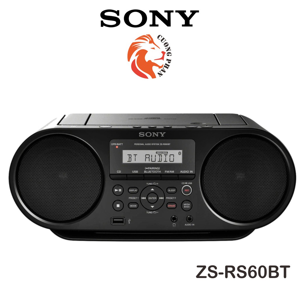 Máy Radio Sony ZS-RS60BT - Bluetooth/ CD/ AM/ FM/ USB - Bảo Hành Toàn Quốc 12 Tháng