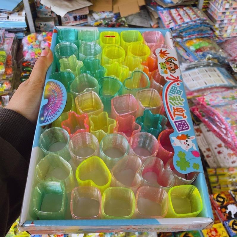 sỉ hộp 45 chiếc lò xo hình học loại bé có nhũ đẹp mắt