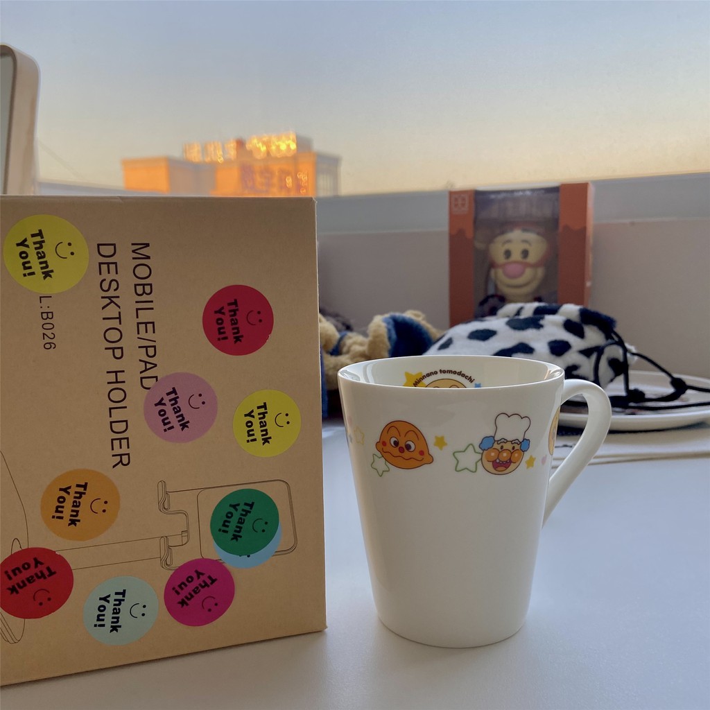 Cốc, dĩa sứ tráng men Miki house và Anpanman