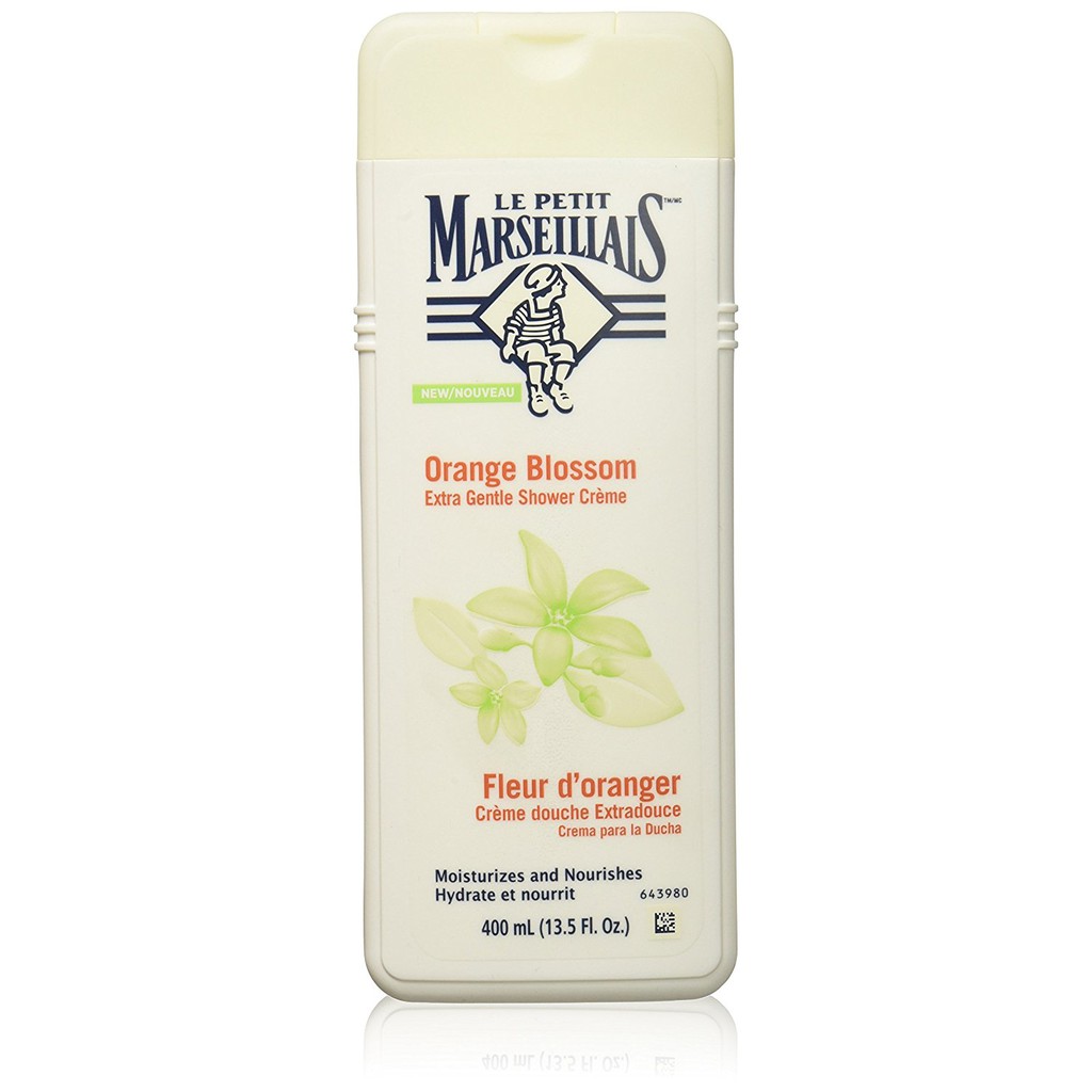 Sữa tắm Le Petit Marseillais Extra Gentle Shower Cream Orange Blossom 400ml (Mỹ)
