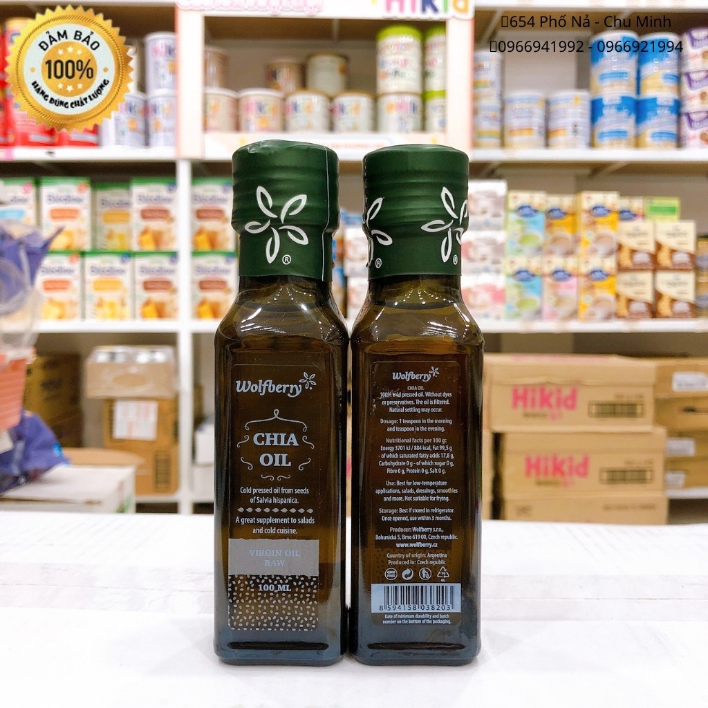 Dầu CHIA OIL 100ML Cho bé từ 6 Tháng 100ml (Date 2022)