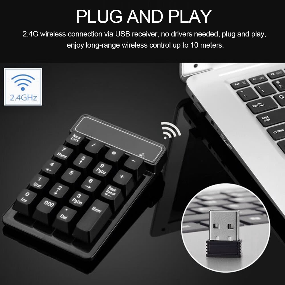 Smart 19 Key 2.4G Wireless Mechanical Numeric Financial Accounting Keypad