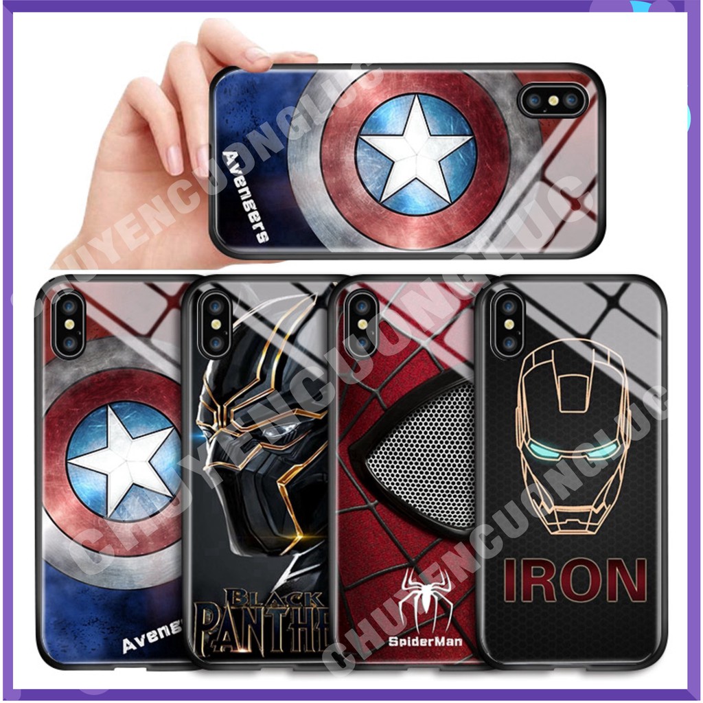 [BAO GIÁ] Ốp IPhone 6 6S 7 8 Plus X XR XS 11 Pro Max Marvel The Avengers Spiderman protective
