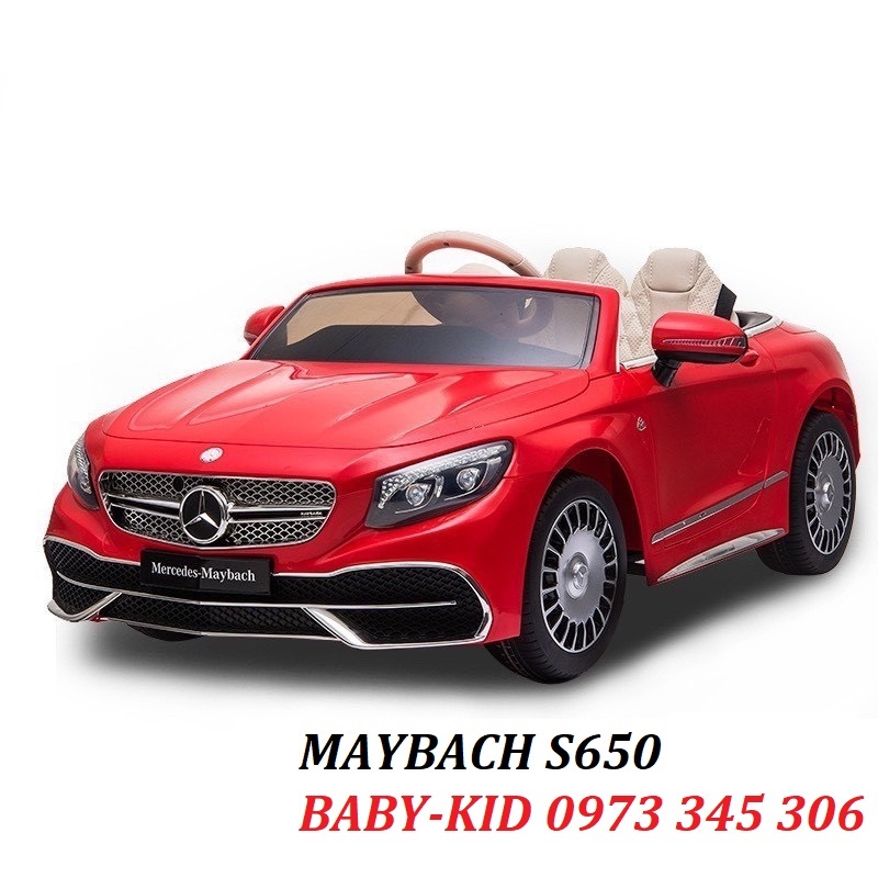 Ô tô điện trẻ em BABY-KID MERCEDES MAYBACH S650 ghế đôi sơn tĩnh điện 2 chỗ 4 động cơ