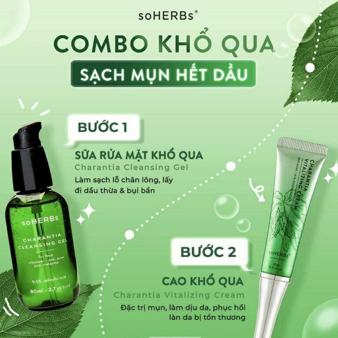 Cao Khổ Qua soHERBs Dành Cho Da Mụn, Da Nhờn