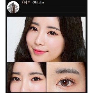 Chì Kẻ Mày 2Trong 1 Ghi Xám 04