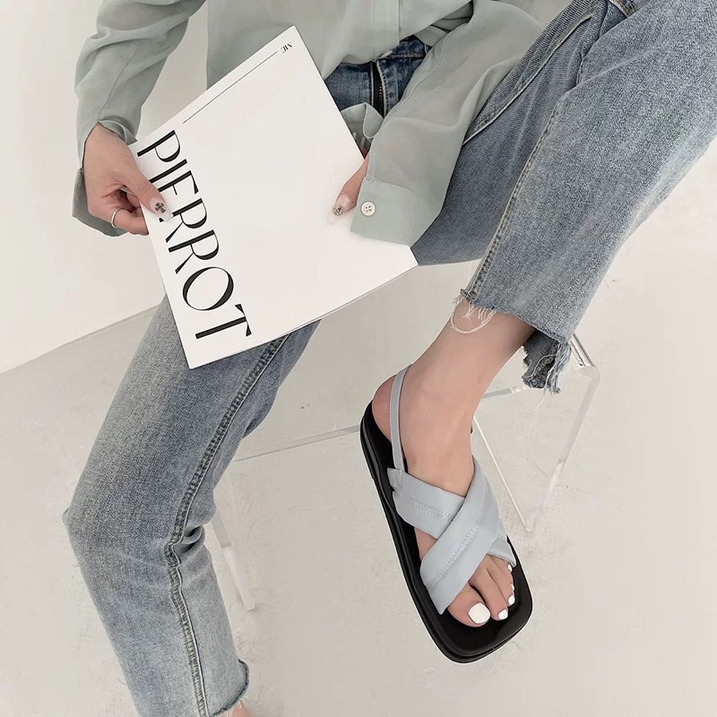 CÓ SẴN  Sandal chéo dây bản to ⭐️⭐️⭐️VIDEO THẬT SHOP TỰ QUAY