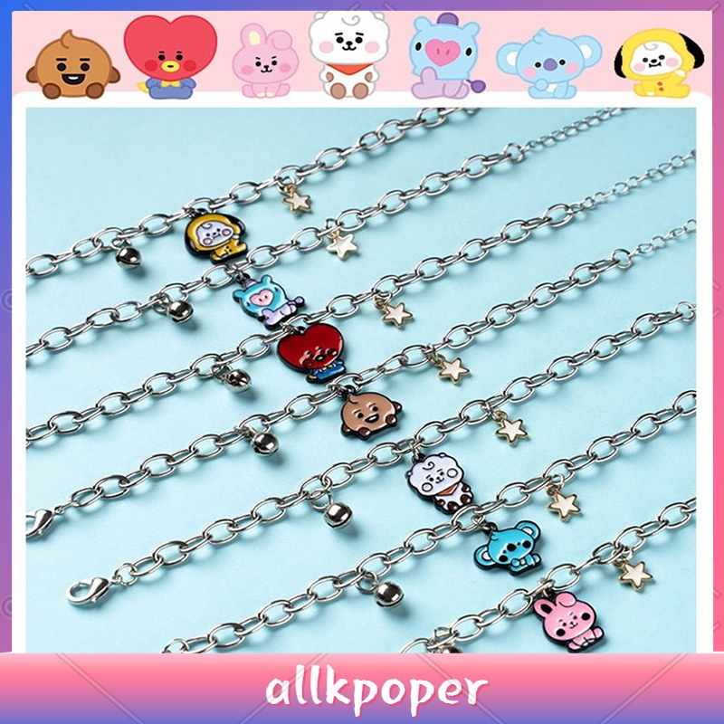 Vòng Tay Kiểu Dáng Thời Trang Kpop Bts Bt21 Đáng Yêu