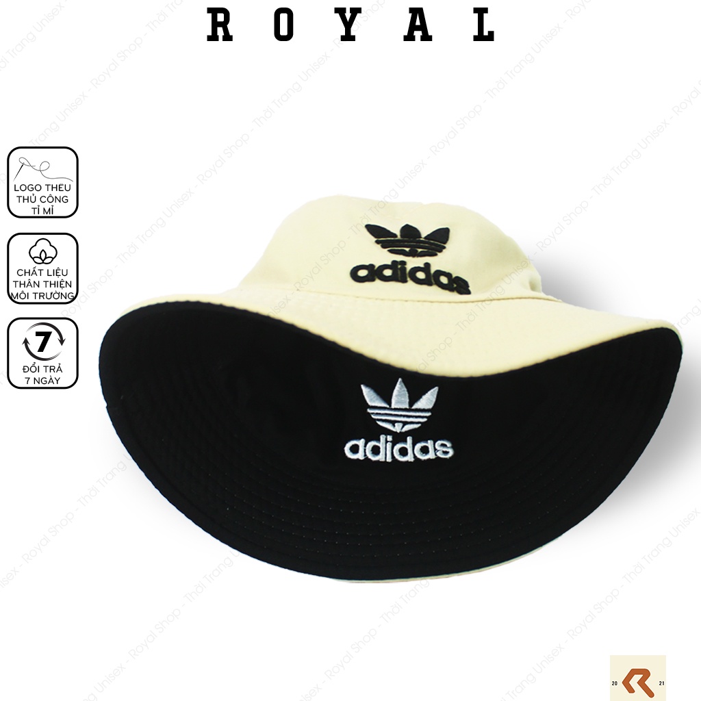 Mũ Bucket Nón Bucket Tai Bèo Nam Nữ 2 mặt Vải Kaki adidas Unisex - Royal Caps