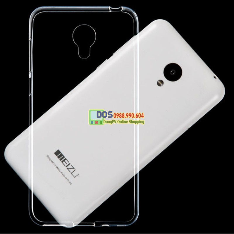 Ốp lưng Meizu M3s silicone trong suốt