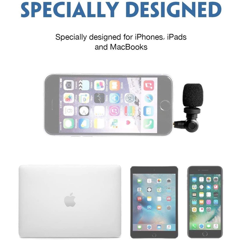 Saramonic SmartMic - Micro Thu Âm Mini Cổng 3.5mm TRRS Cho Điện Thoại - Hàng Chính Hãng