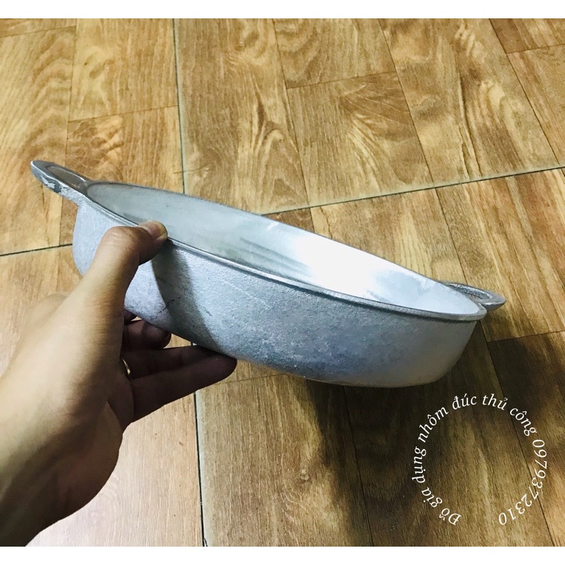 Chảo gang đúc 29cm đáy bằng